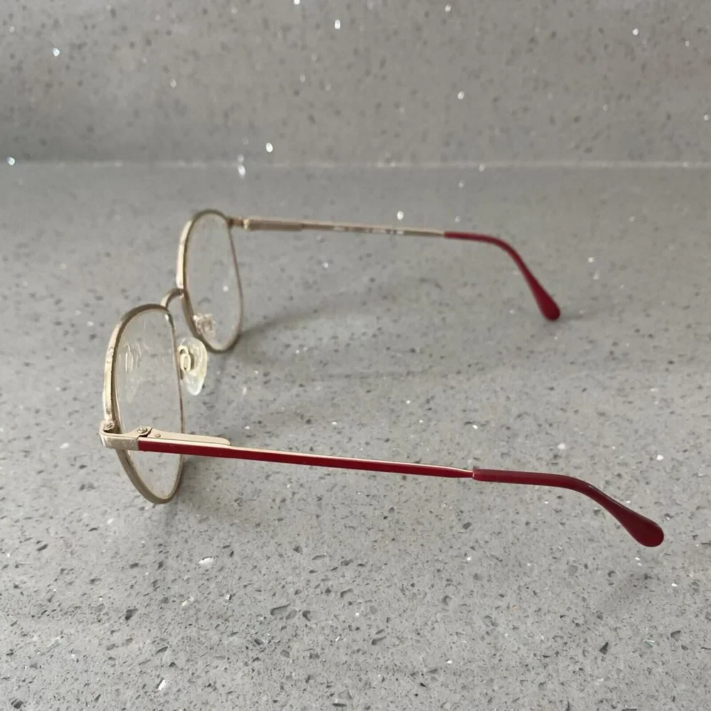 Vintage Altair Eyewear 320 Eyeglasses Frames ONLY 56-15-135 Burgundy Italy
